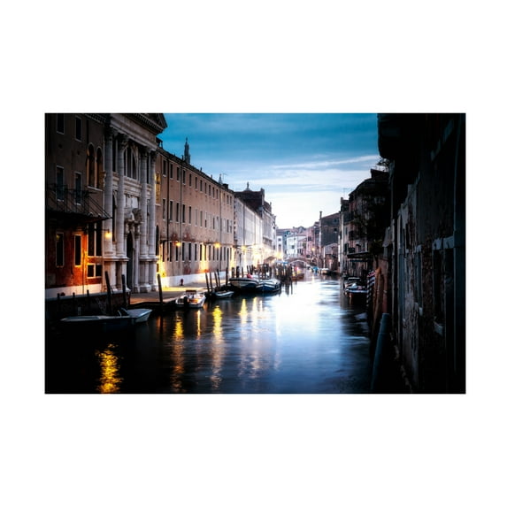 Trademark Fine Art Yoshikazu Endo Venice night Canvas Wall Art