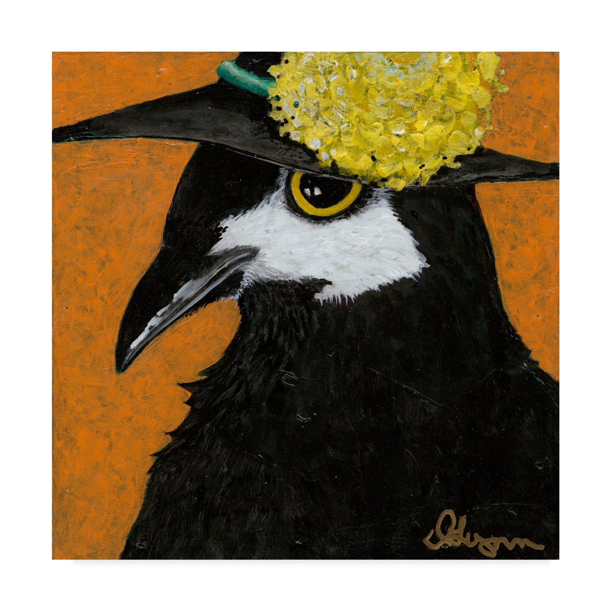 Trademark Fine Art 'You Silly Bird Marty' Canvas Art by Dlynn Roll