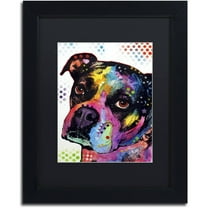 Trademark Fine Art "Young Boxer" Canvas Art by Dean Russo, Black Matte, Black Frame