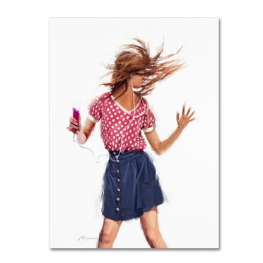 Trademark Fine Art 'Young Girl Dancing' Canvas Art by The Macneil Studio
