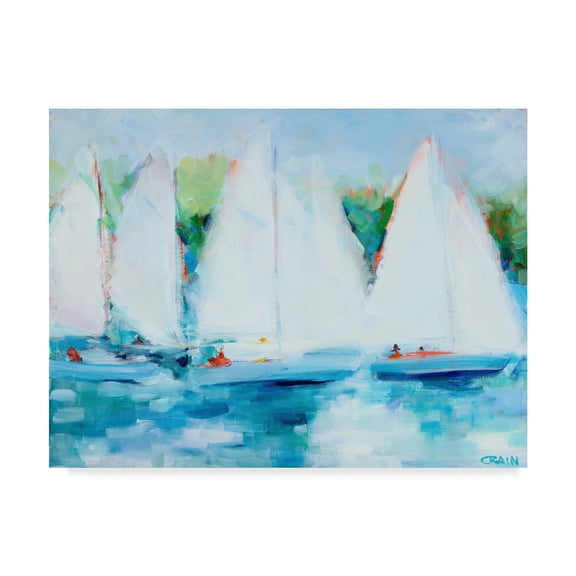 Trademark Fine Art 'Youth Regatta' Canvas Art by Curt Crain