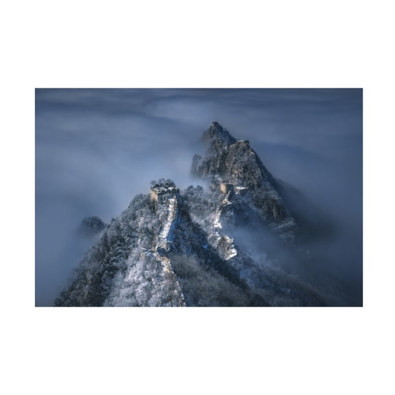 Trademark Fine Art Yuan Cui The Great Wall On The Cloud Canvas Wall Art