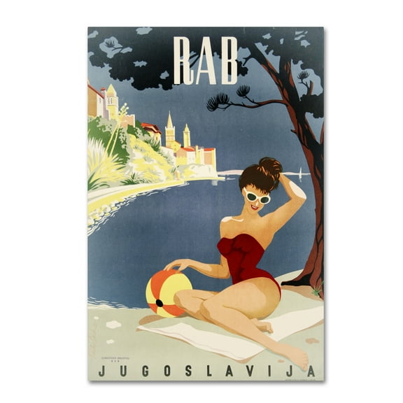 Trademark Fine Art 'Yugoslavia' Canvas Art by Vintage Apple Collection