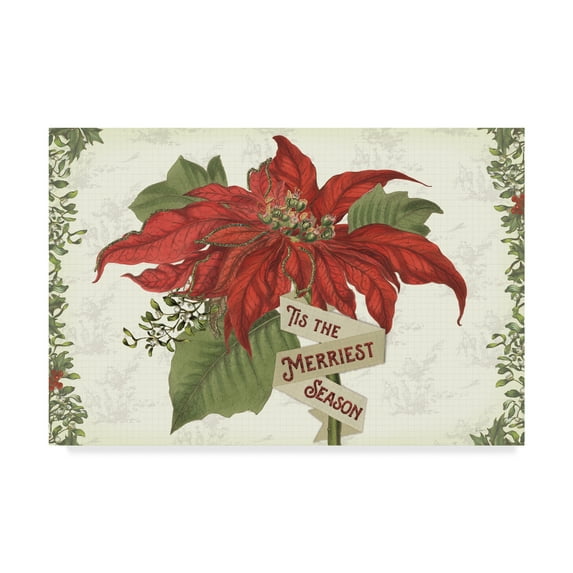 Trademark Fine Art 'Yuletide I' Canvas Art by Sue Schlabach