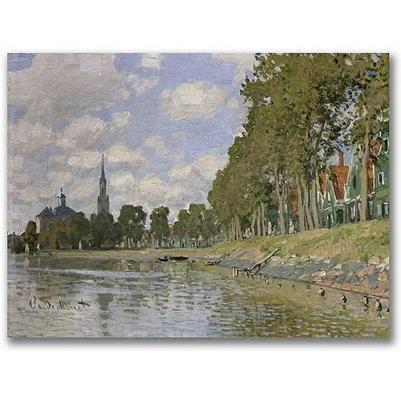 Trademark Fine Art "Zaandam, 1871" Canvas Wall Art by Claude Monet