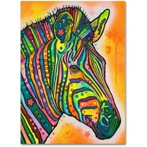 Trademark Fine Art "Zebra" Canvas Art by Dean Russo