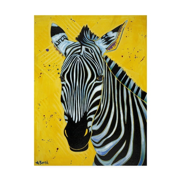 Trademark Fine Art 'Zebra Close' Canvas Art by Angela Bon