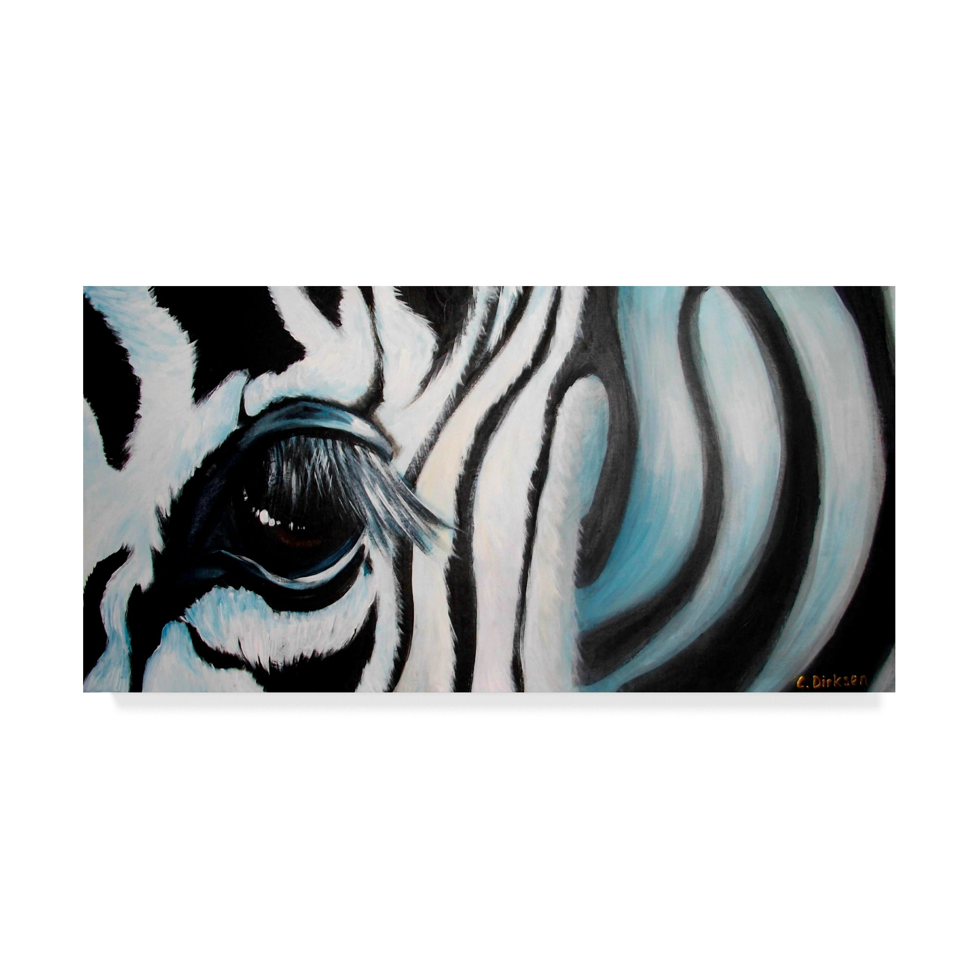 Trademark Fine Art 'Zebra Close Up' Canvas Art by Cherie Roe Dirksen