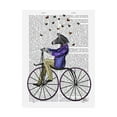 thumbnail image 1 of Trademark Fine Art 'Zebra On Bicycle' Canvas Art by Fab Funky, 1 of 3