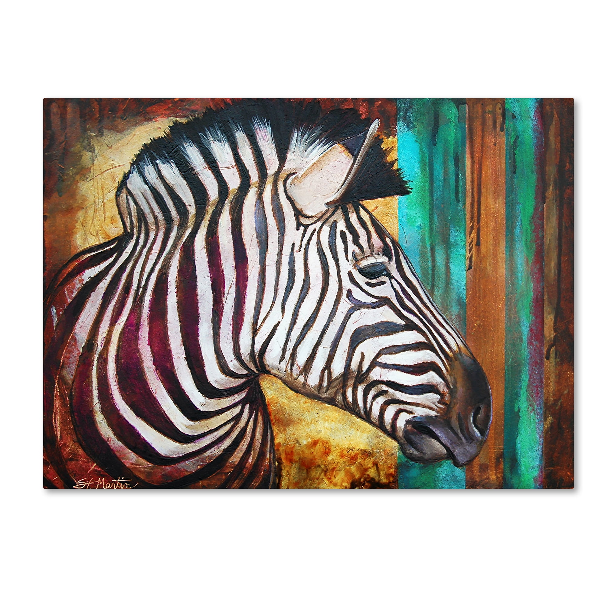 Abstract Zebra Paintings