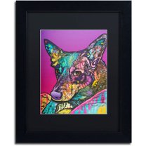 Trademark Fine Art "Zena-004" Canvas Art by Dean Russo, Black Matte, Black Frame