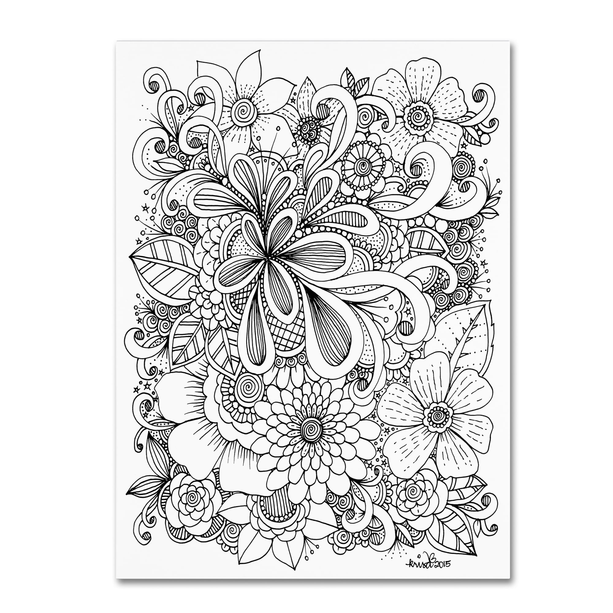 KCDoodleArt 'Zendoodle 5' Canvas Art 18 x 24