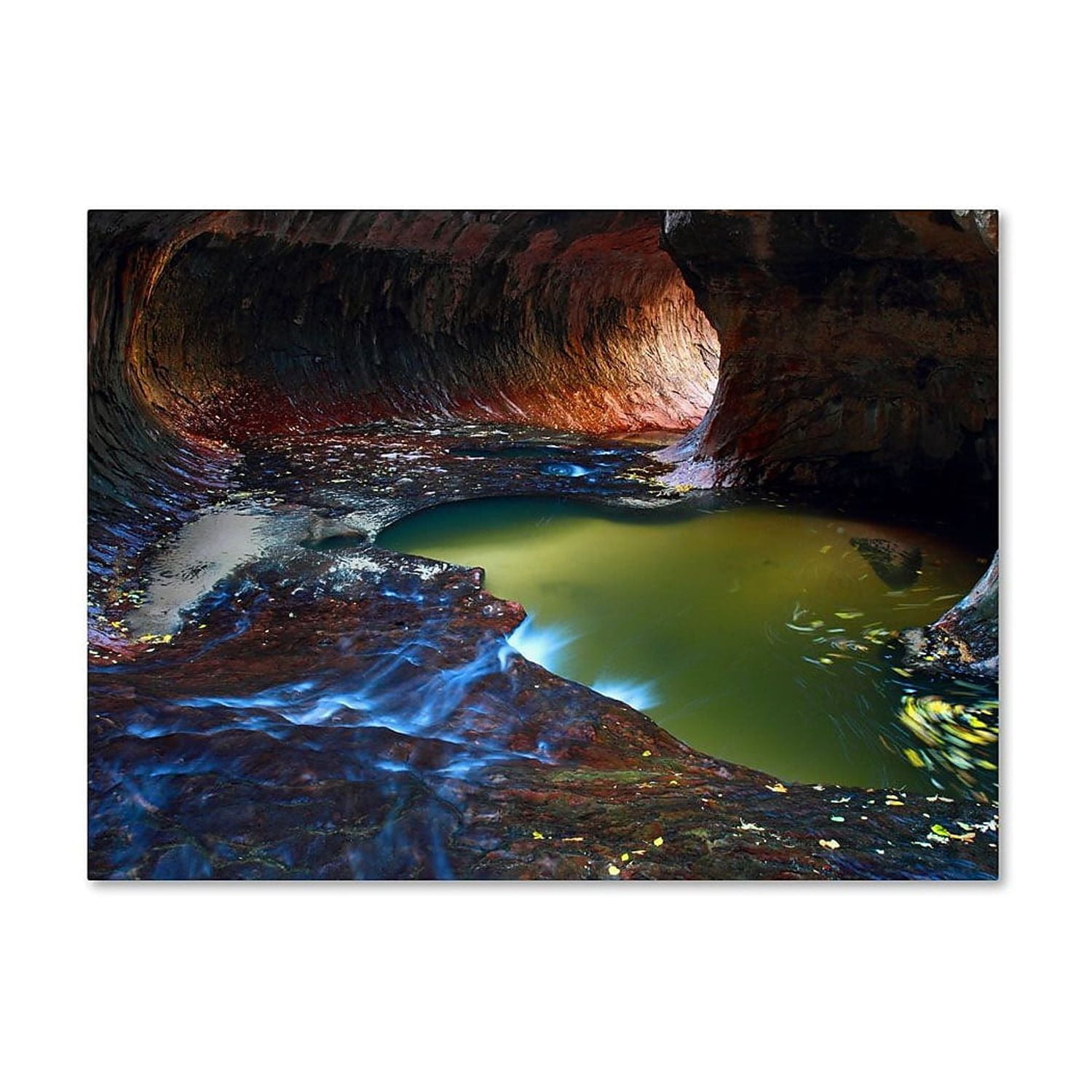 Trademark Fine Art "Zion Subway" Canvas Art by Pierre Leclerc