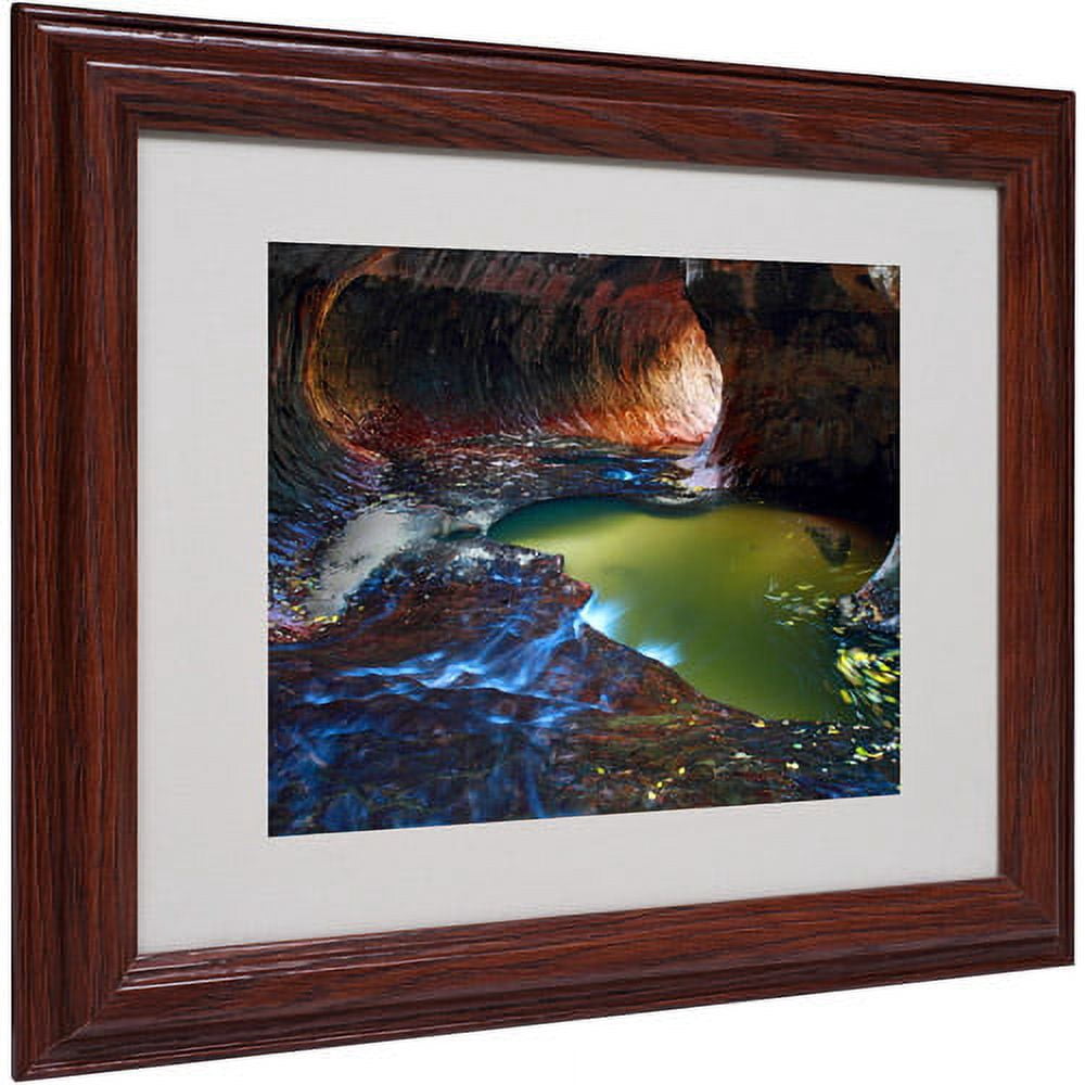 Trademark Fine Art "Zion Subway" Matted Framed Art by Pierre Leclerc
