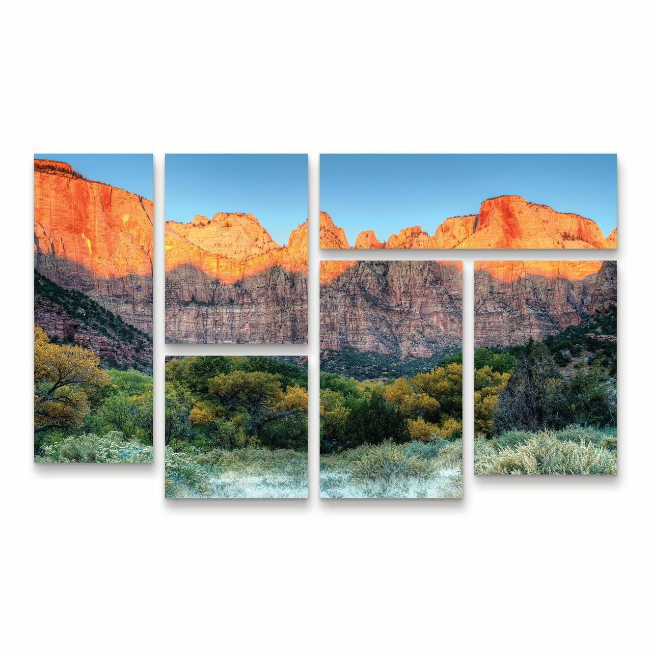 Trademark Fine Art 'Zion Sunrise' Canvas Art by Pierre Leclerc
