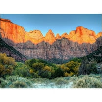 Trademark Fine Art "Zion Sunrise" Canvas Art by Pierre Leclerc