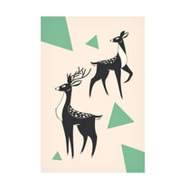 Trademark Fine Art jay stanley  Abstract Deer 2 Canvas Wall Art