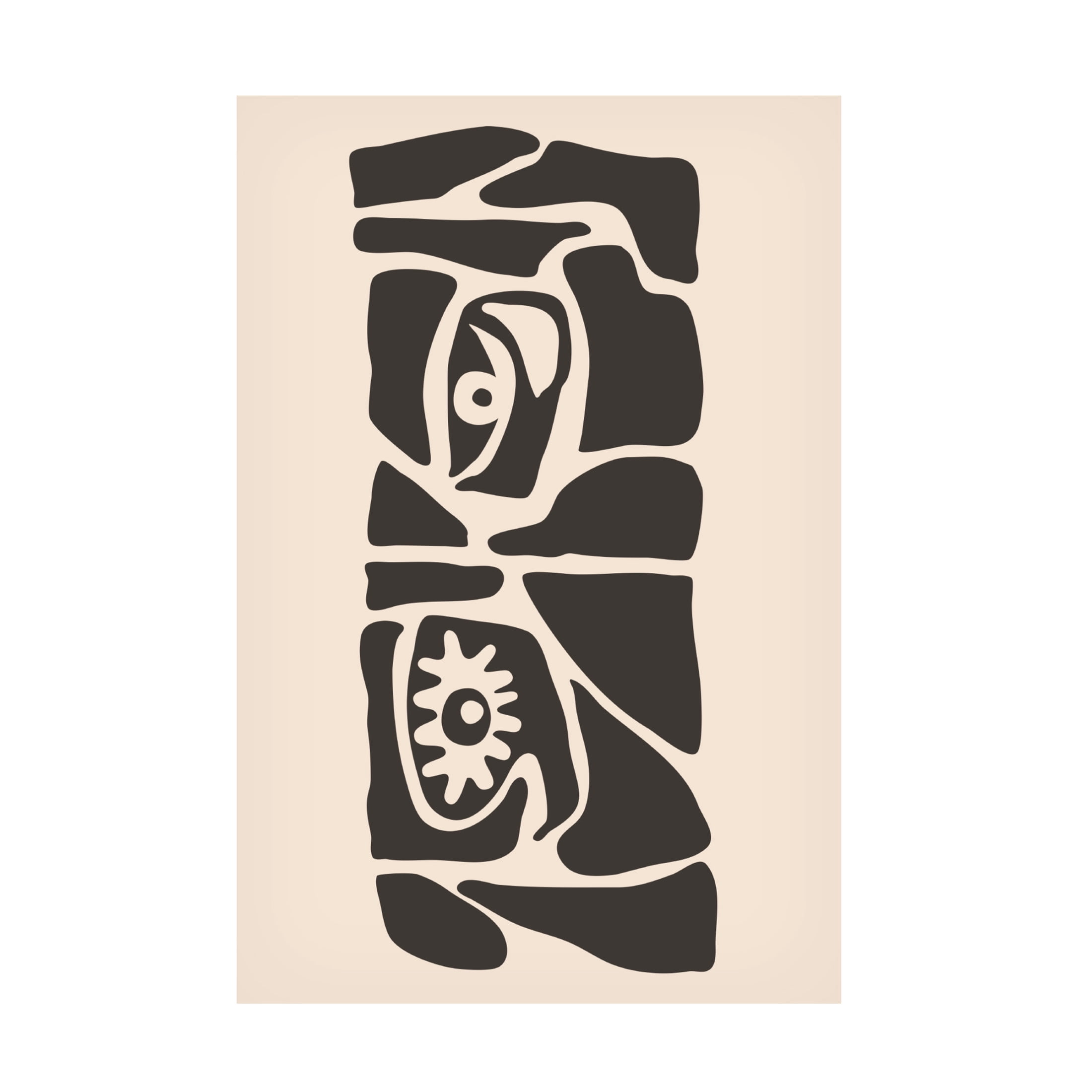 Trademark Fine Art jay stanley Abstract Face Series 6 Canvas Wall Art