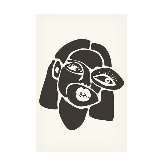Trademark Fine Art jay stanley Abstract Faces Series 4 Canvas Wall Art