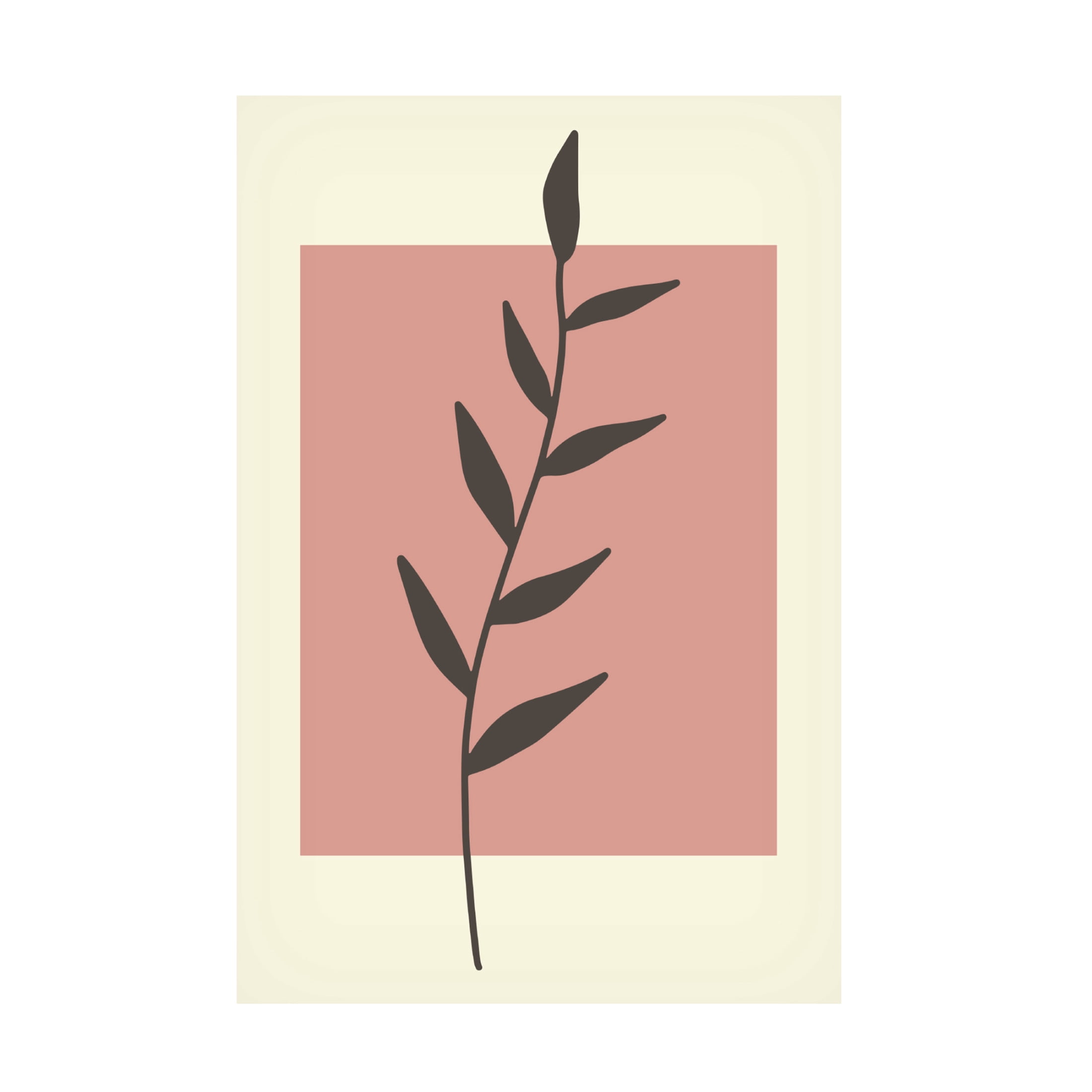 Trademark Fine Art jay stanley  Abstract Minimal Plants 1 Canvas Wall Art
