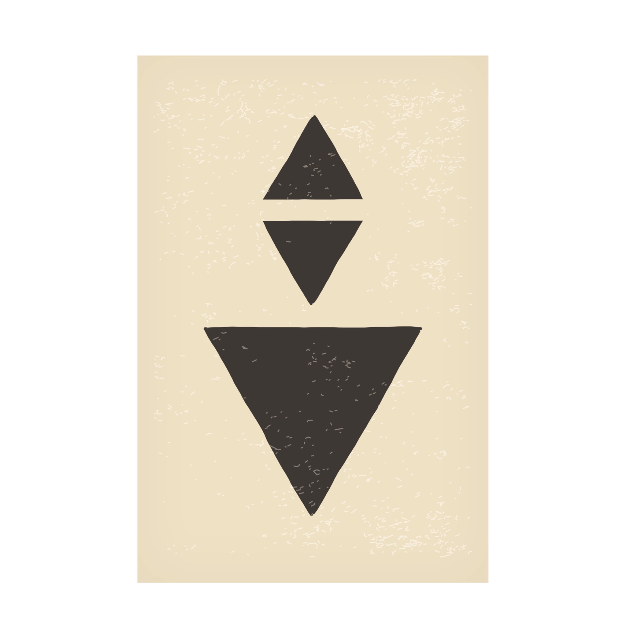 Trademark Fine Art jay stanley Abstract Triangles 3 Canvas Wall Art