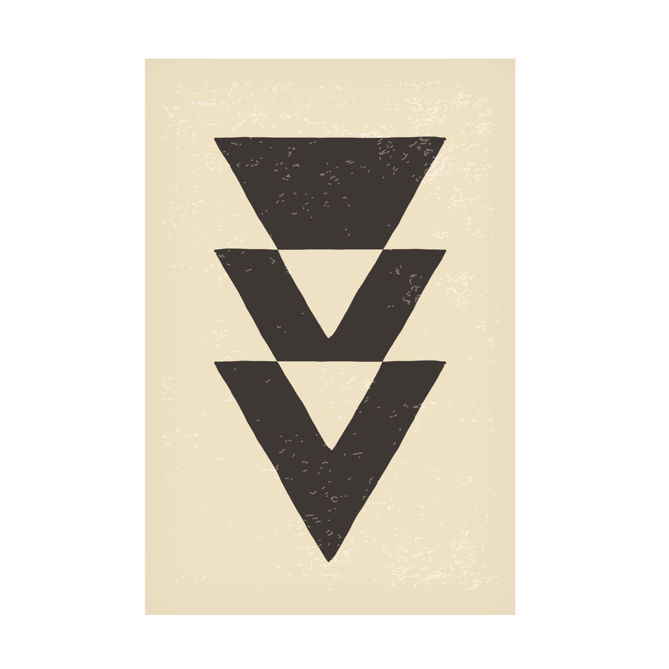 Trademark Fine Art jay stanley  Abstract Triangles 4 Canvas Wall Art