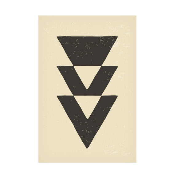 Trademark Fine Art jay stanley  Abstract Triangles 4 Canvas Wall Art