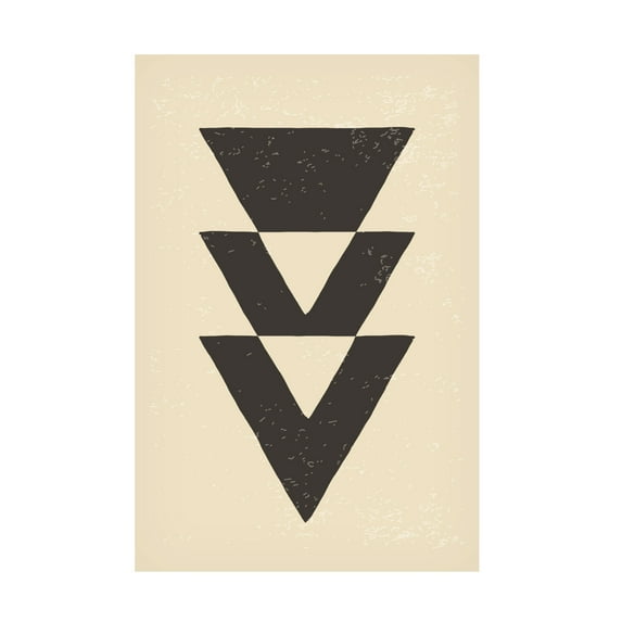 Trademark Fine Art jay stanley Abstract Triangles 4 Canvas Wall Art