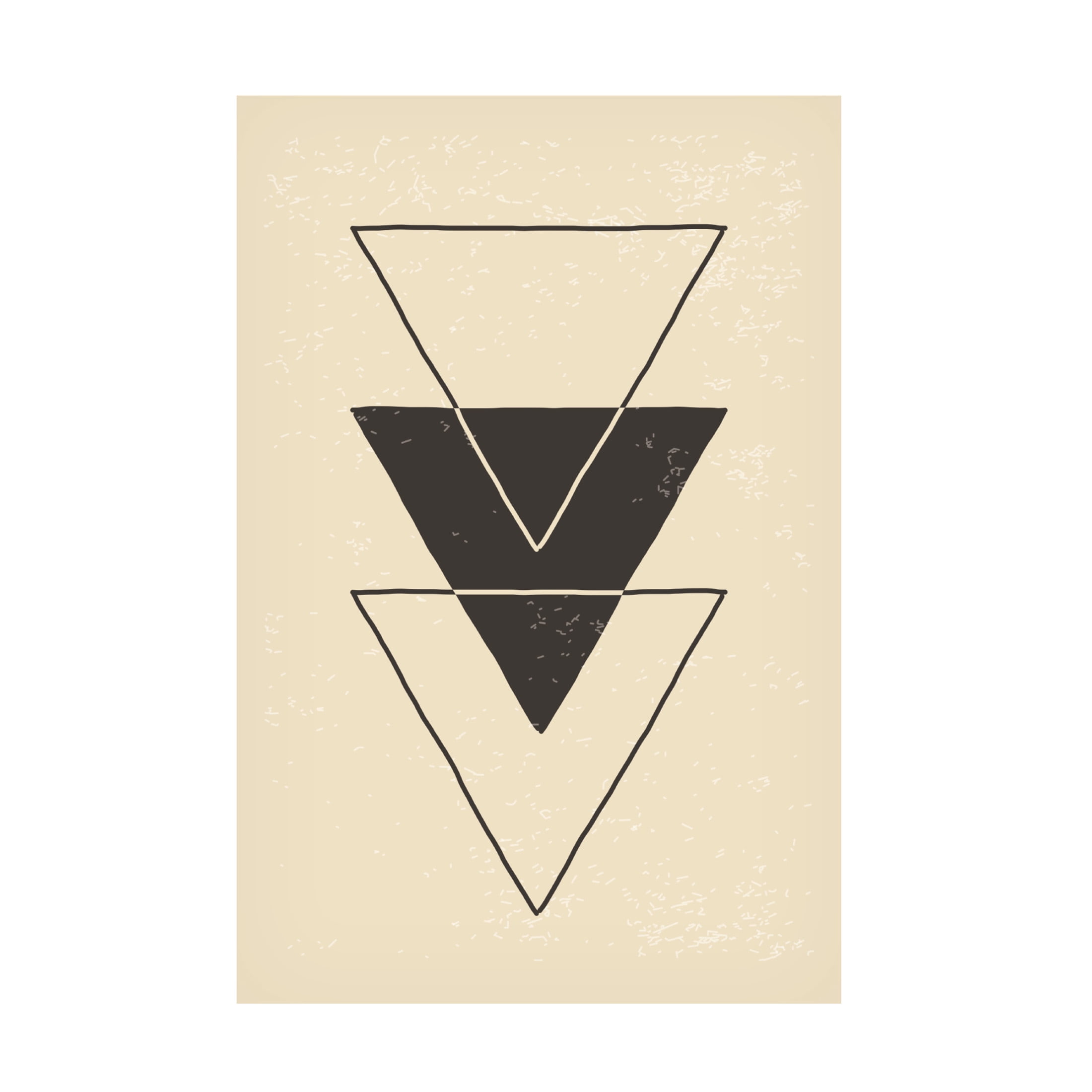 Trademark Fine Art jay stanley  Abstract Triangles 6 Canvas Wall Art