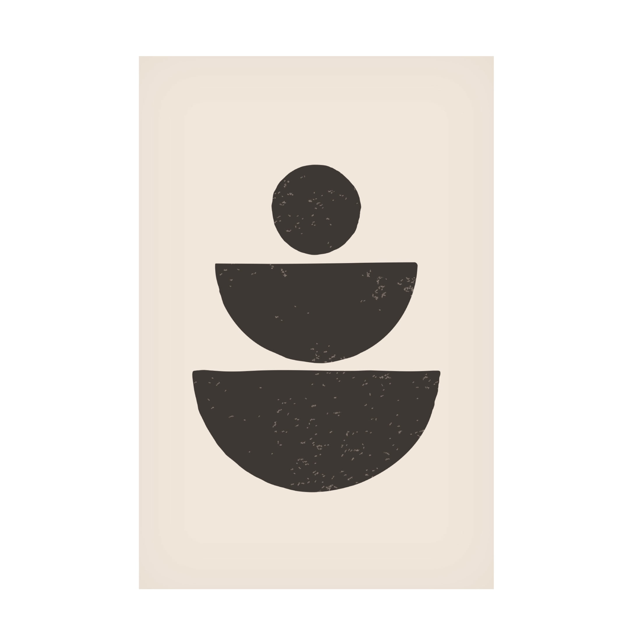Trademark Fine Art jay stanley Black Abstract Shapes Series 1 Canvas Wall Art