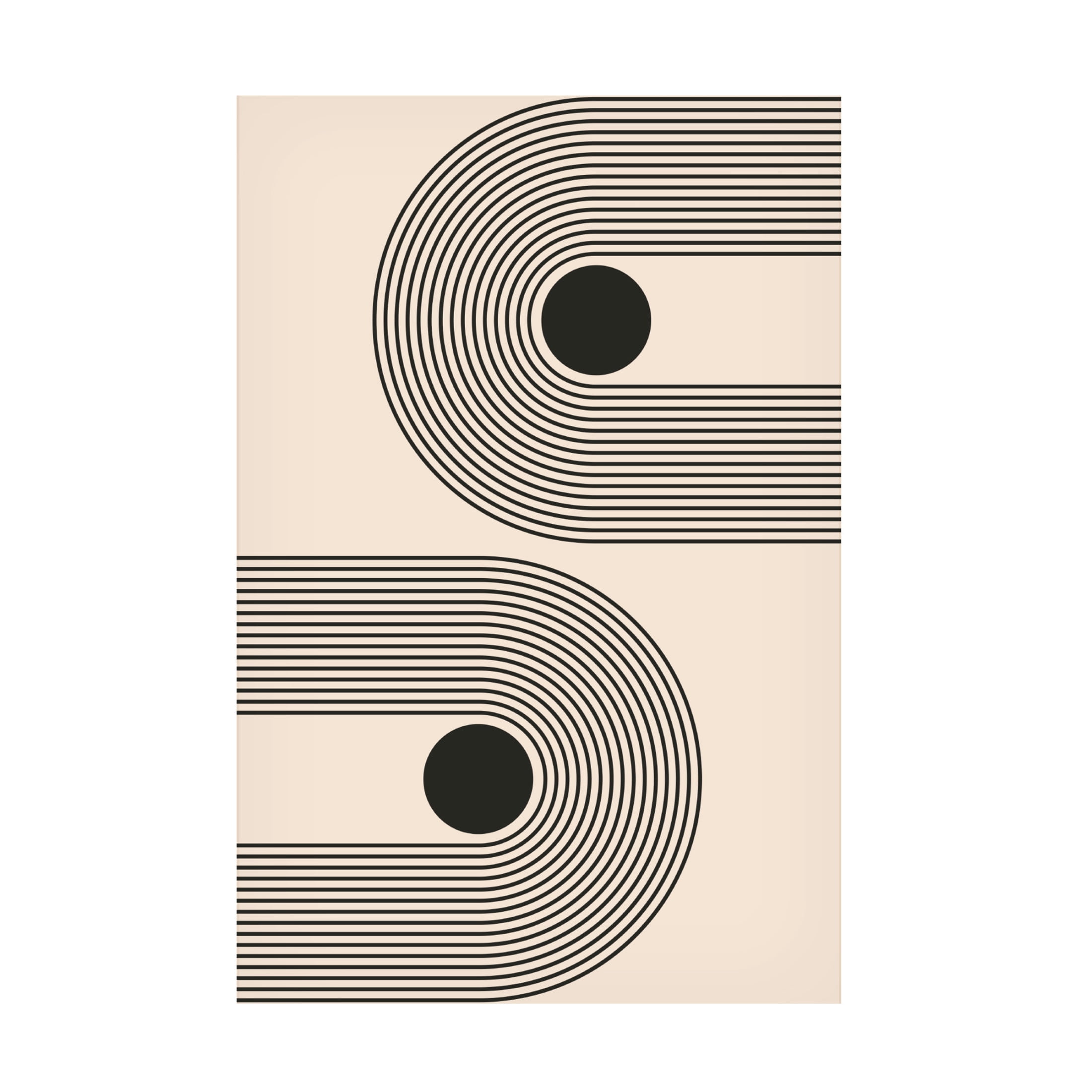 Trademark Fine Art jay stanley Black Boho Vibe Series 6 Canvas Wall Art