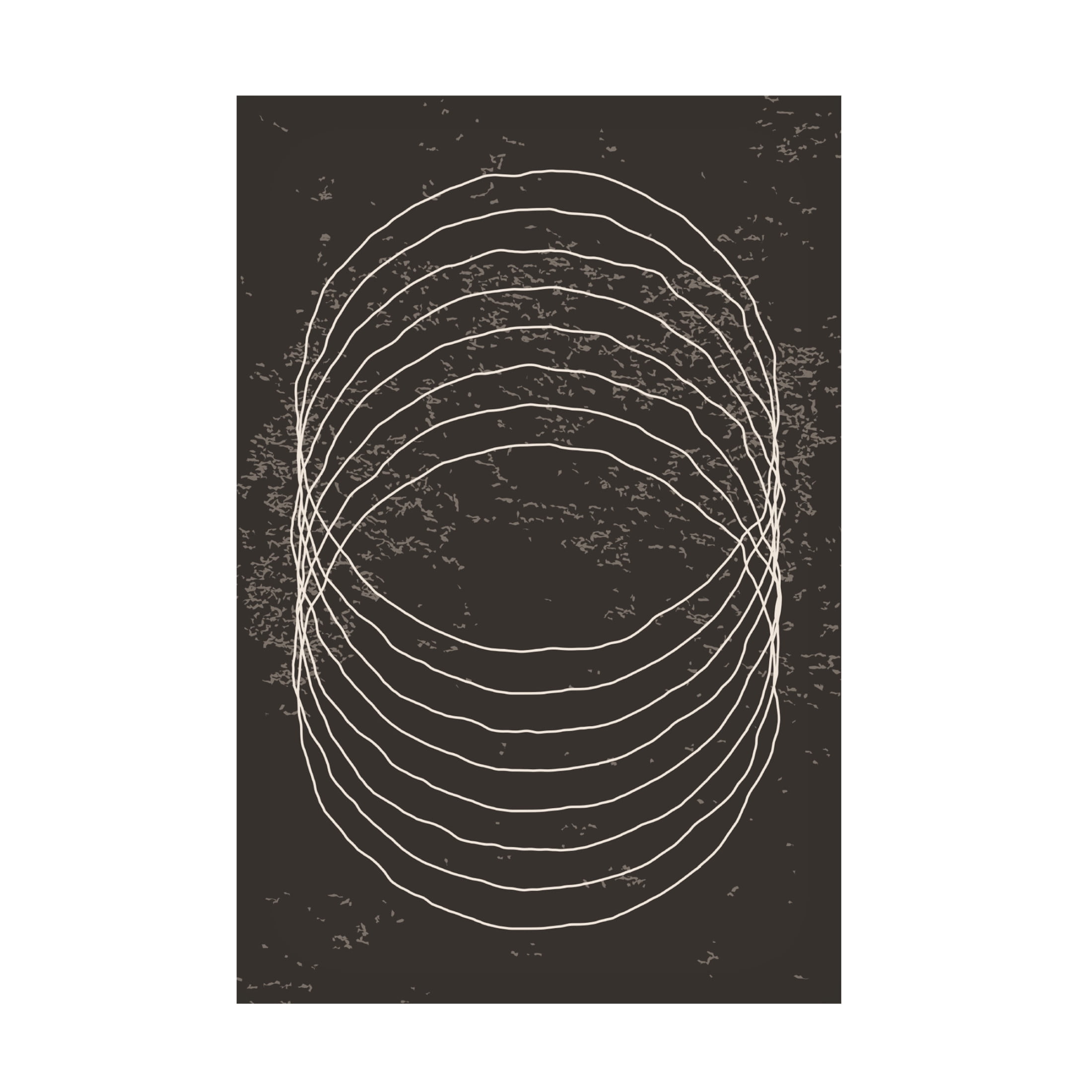 Trademark Fine Art jay stanley  Black and White Circles Canvas Wall Art