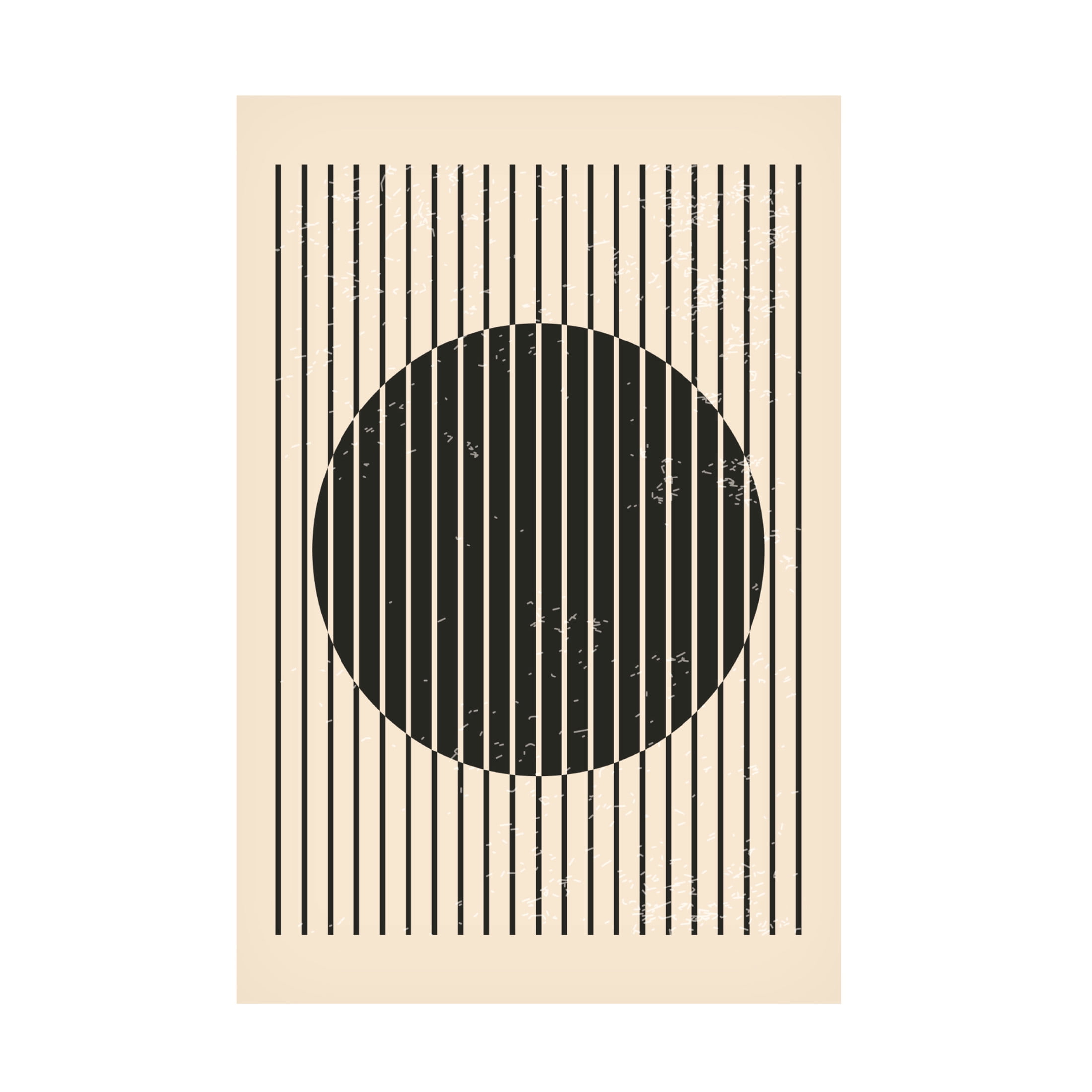 Trademark Fine Art jay stanley Black and White Geometric Shapes 1 Canvas Wall Art