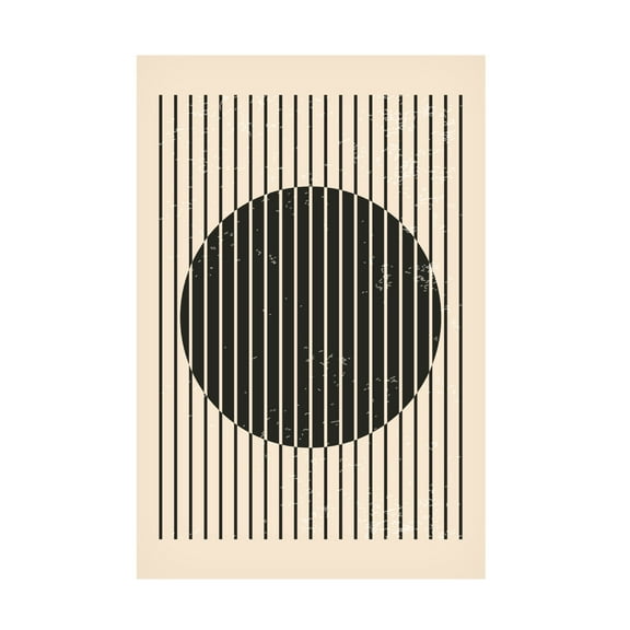 Trademark Fine Art jay stanley Black and White Geometric Shapes 1 Canvas Wall Art