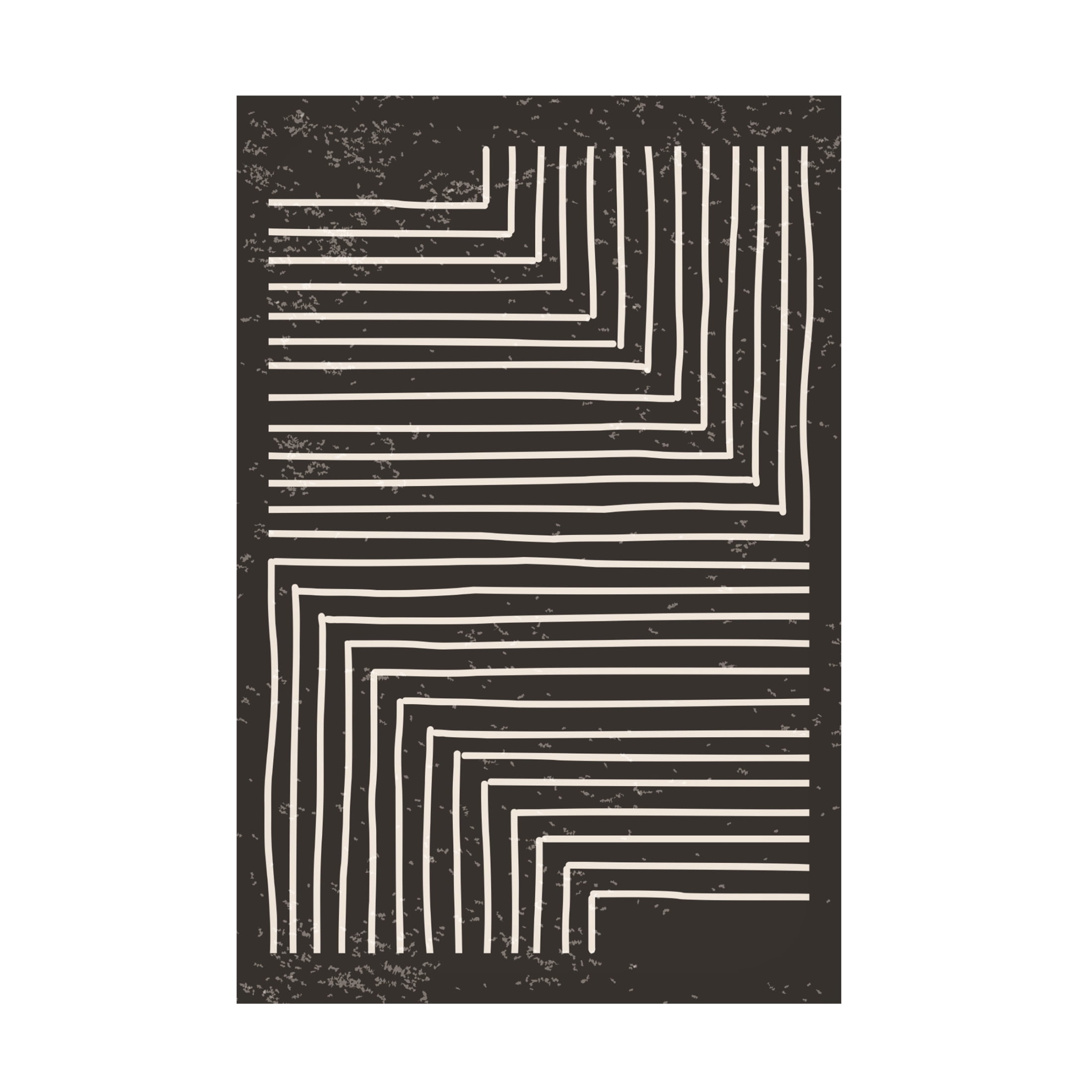 Trademark Fine Art jay stanley  Black and White Line 2 Canvas Wall Art