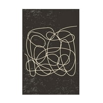 Trademark Fine Art jay stanley Black and White Lines 1 Canvas Wall Art