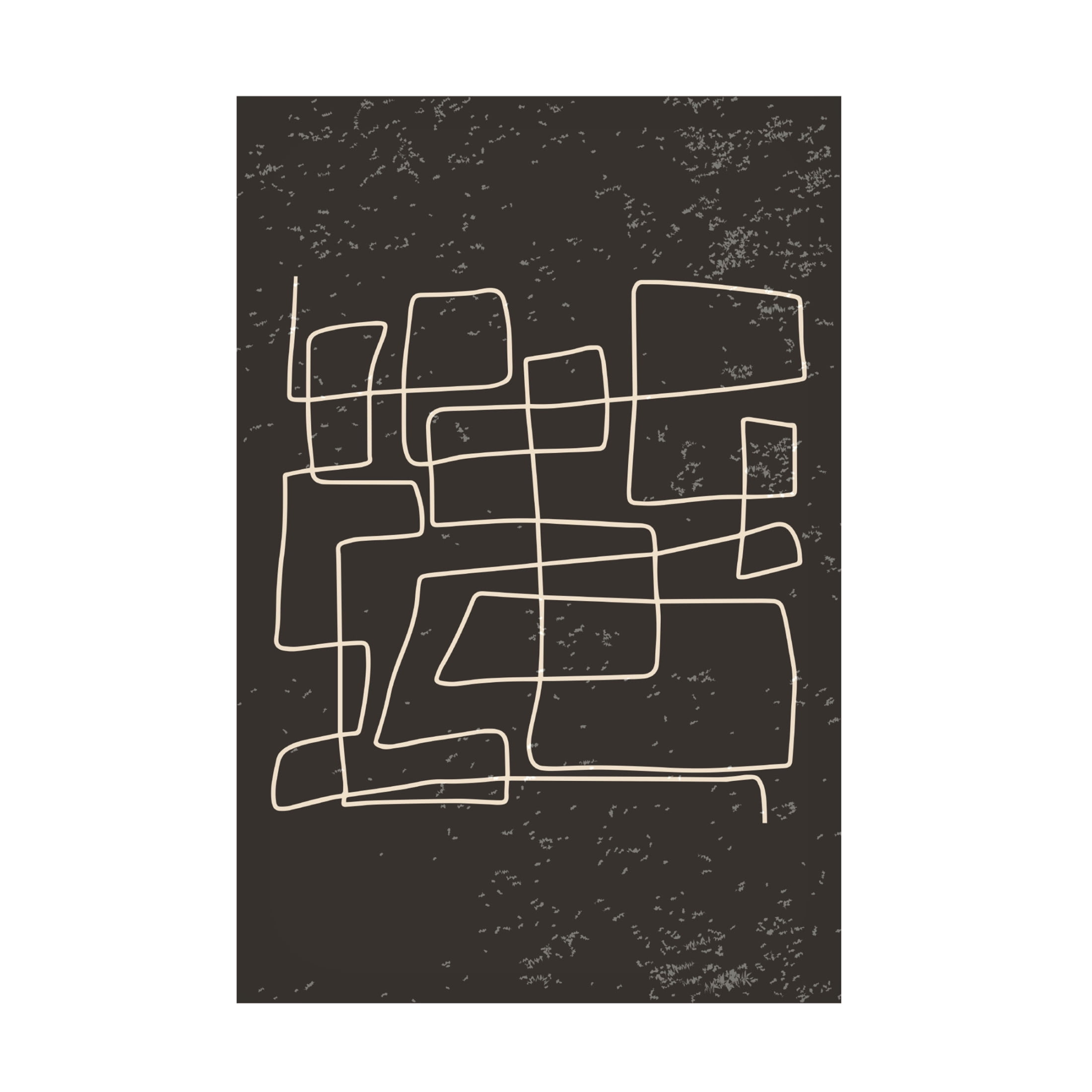 Trademark Fine Art jay stanley  Black and White Lines 2 Canvas Wall Art