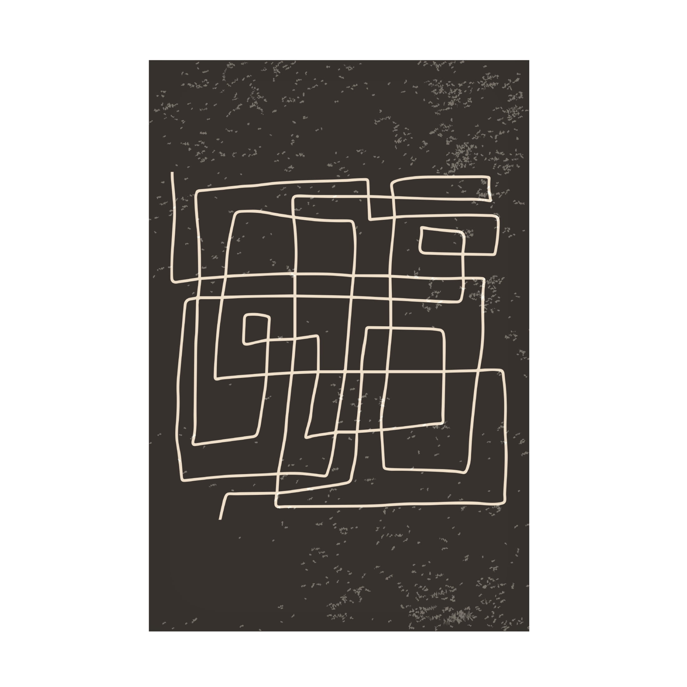 Trademark Fine Art jay stanley  Black and White Lines 4 Canvas Wall Art