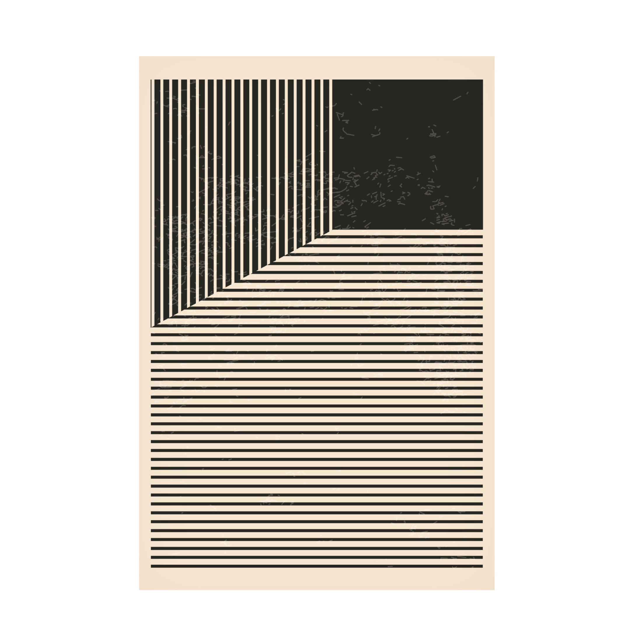 Trademark Fine Art jay stanley  Black and White Lines Series 1 Canvas Wall Art