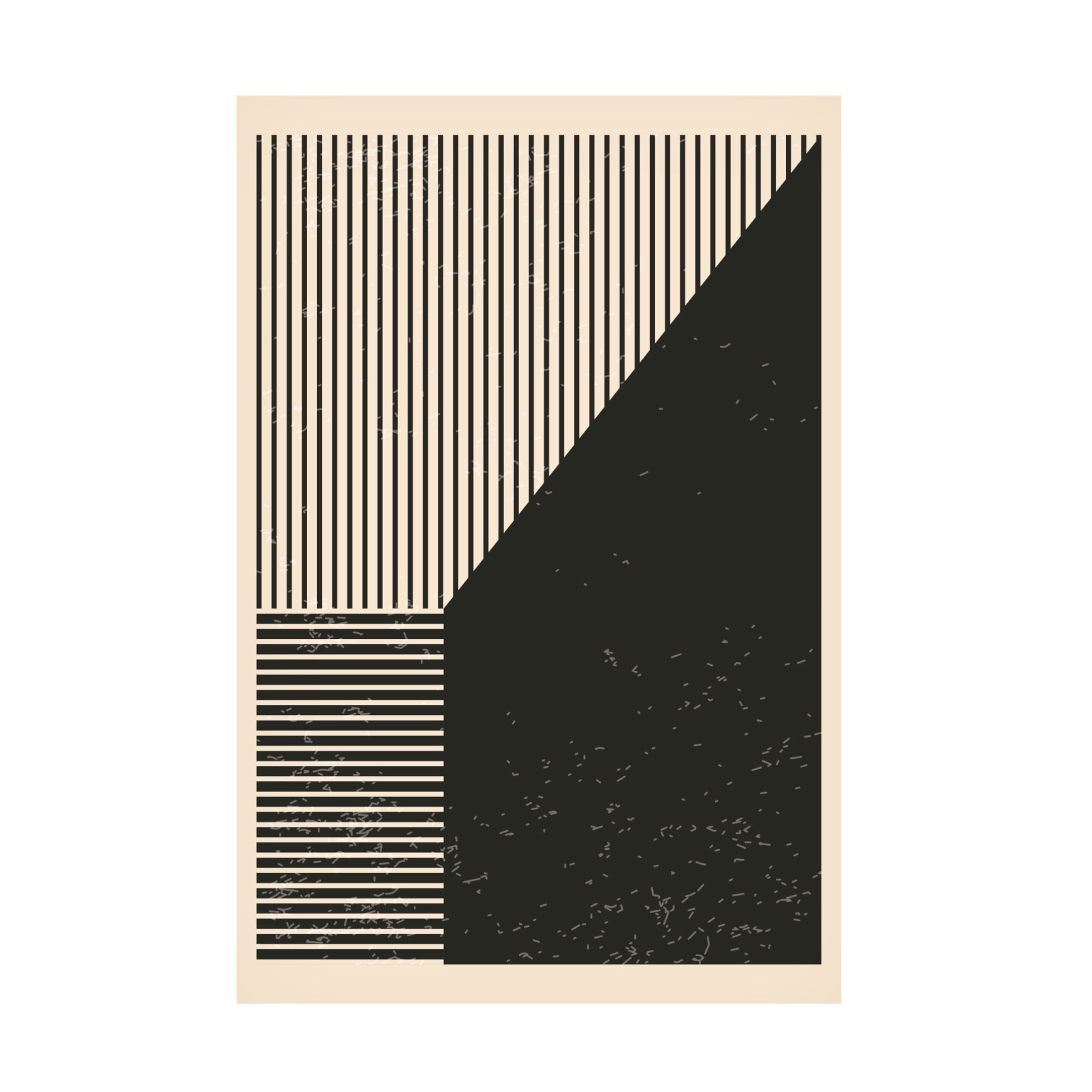 Trademark Fine Art jay stanley  Black and White Lines Series 4 Canvas Wall Art