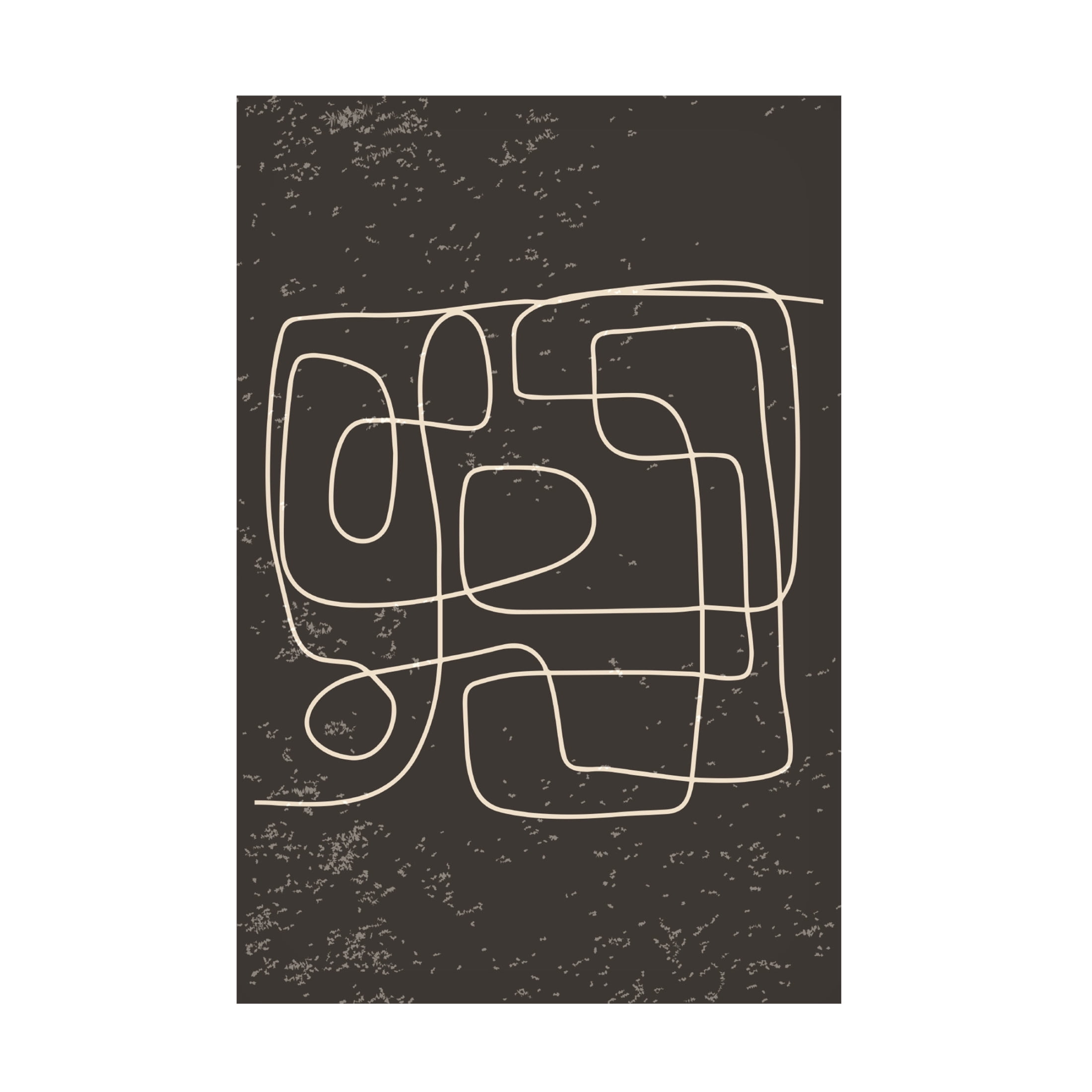 Trademark Fine Art jay stanley  Black and White One Line 2 Canvas Wall Art