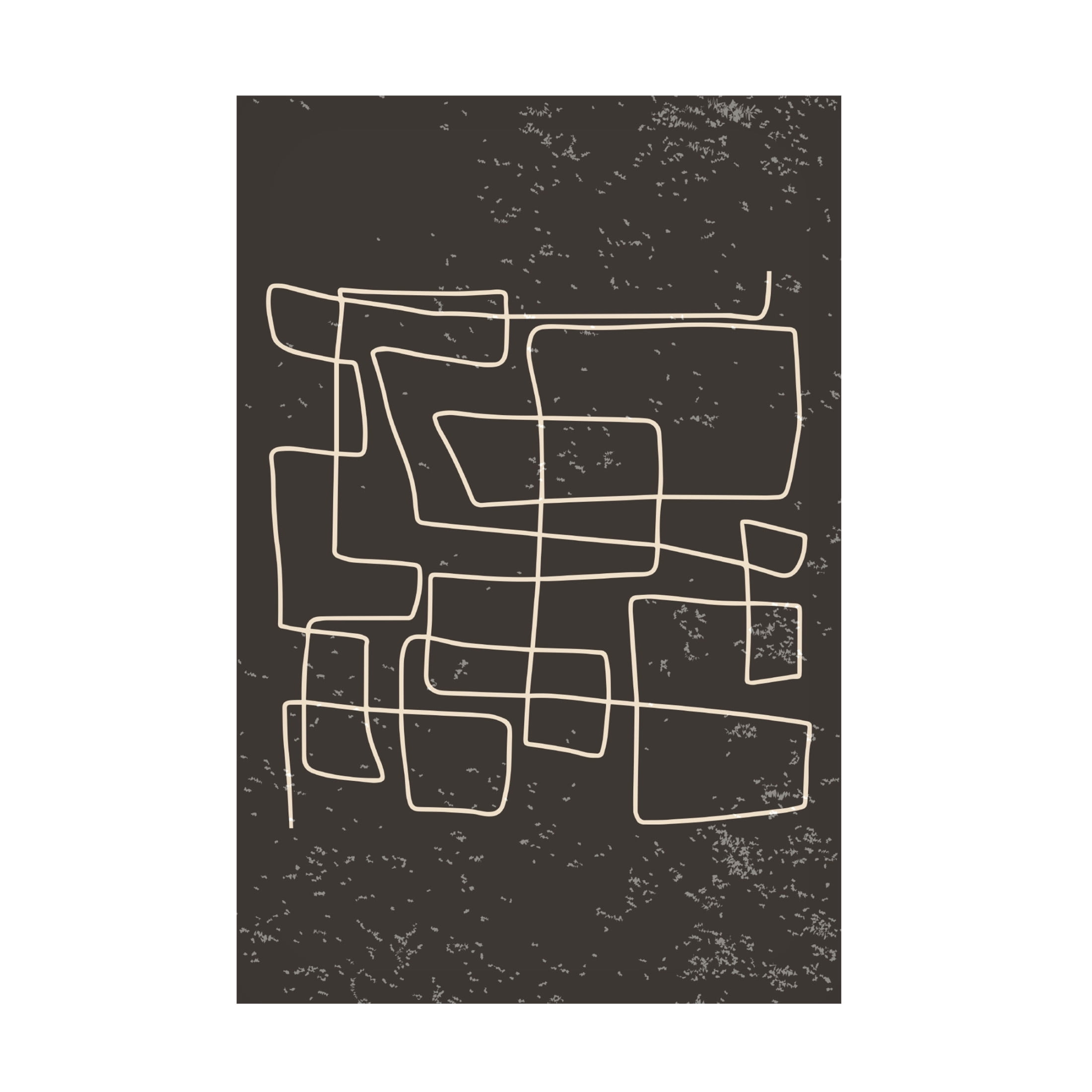 Trademark Fine Art jay stanley  Black and White One Line 3 Canvas Wall Art