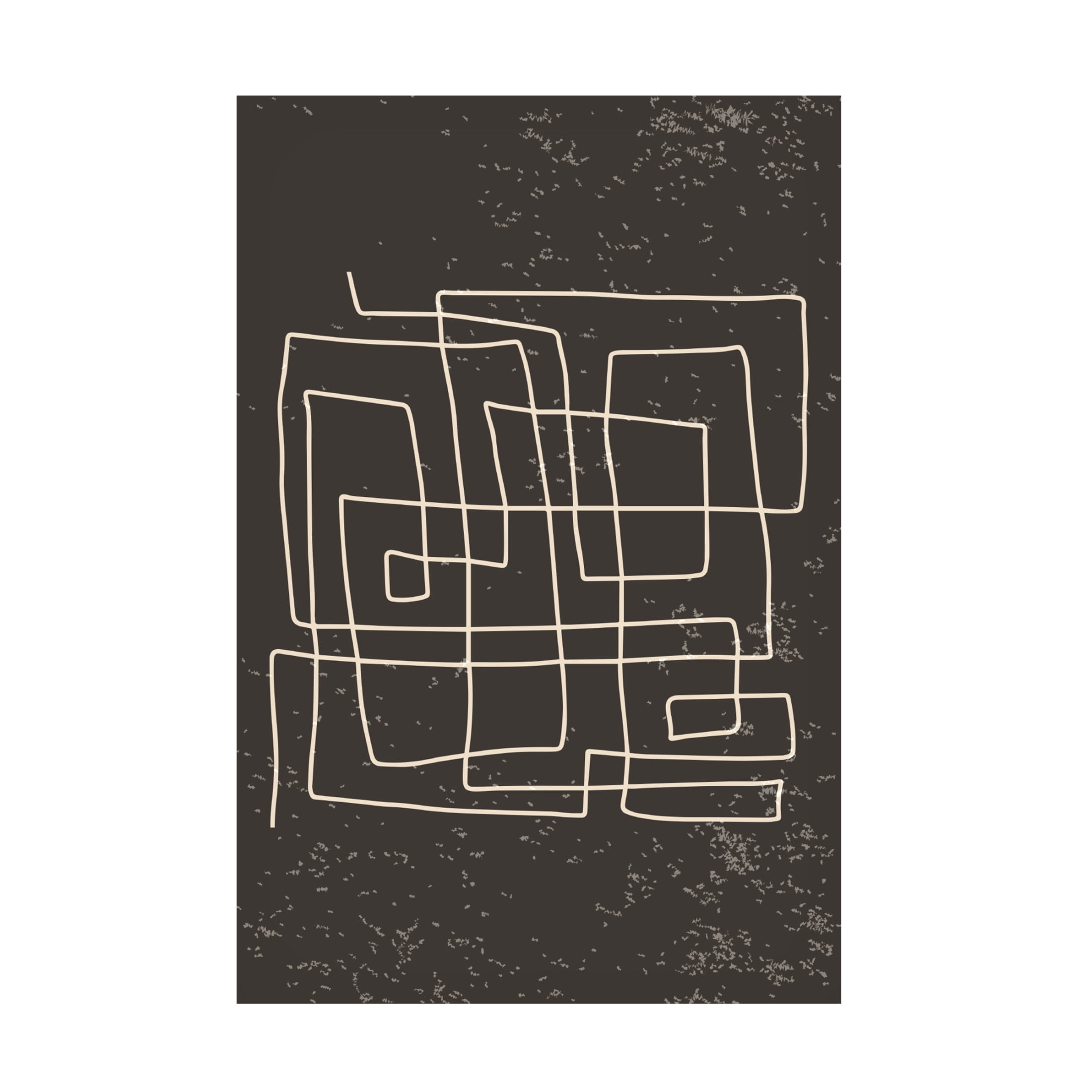 Trademark Fine Art jay stanley Black and White One Line 4 Canvas Wall Art