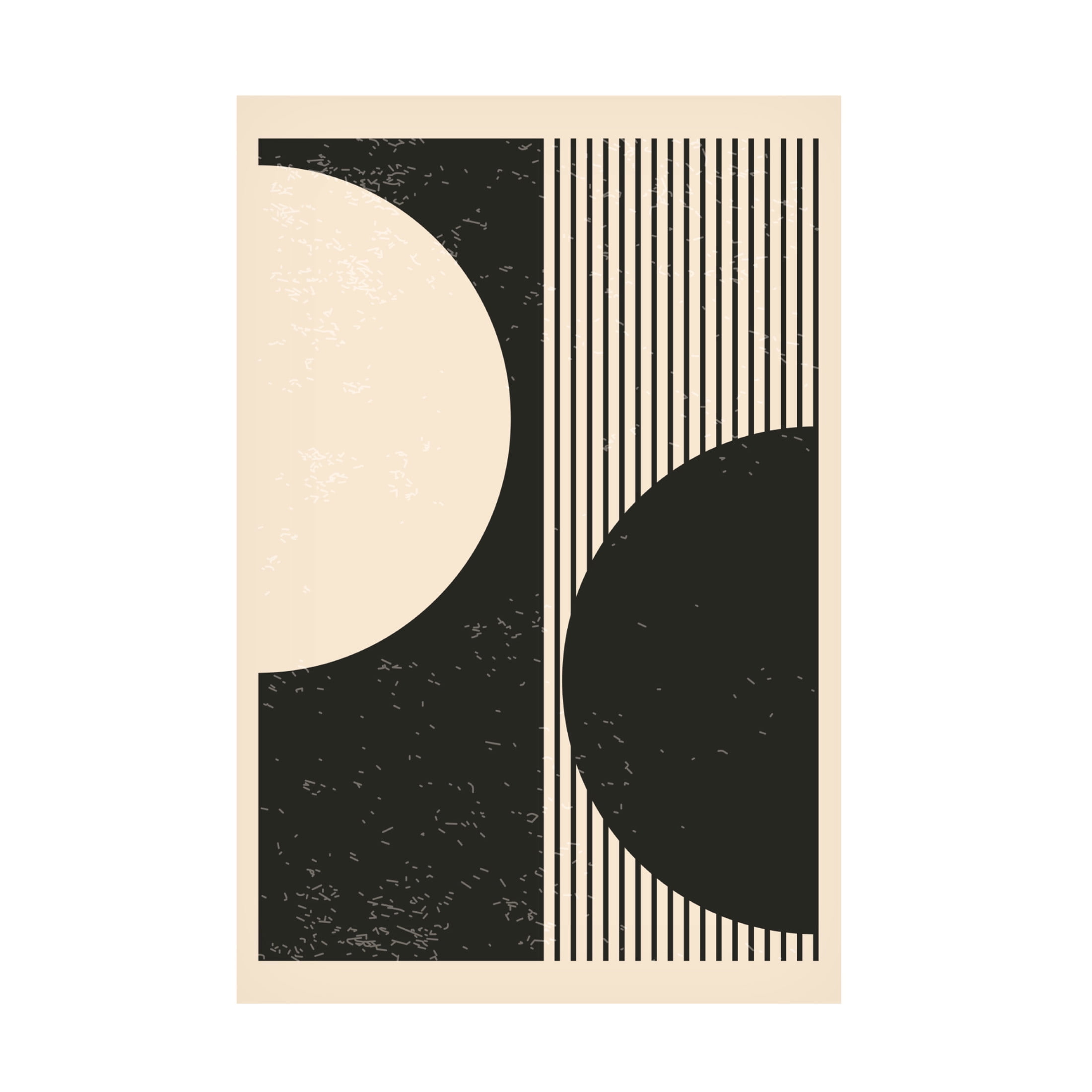 Trademark Fine Art jay stanley  Black and White Planets Series 1 Canvas Wall Art