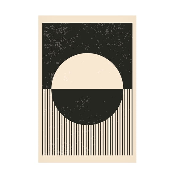Trademark Fine Art jay stanley  Black and White Planets Series 4 Canvas Wall Art