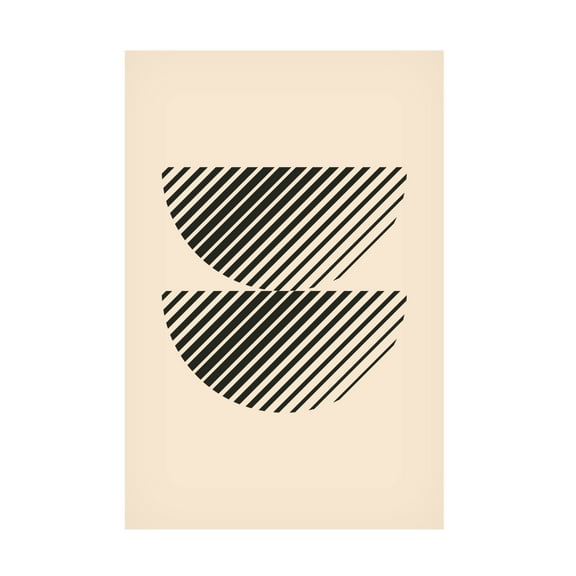 Trademark Fine Art jay stanley  Boho Minimal Shape 1 Canvas Wall Art