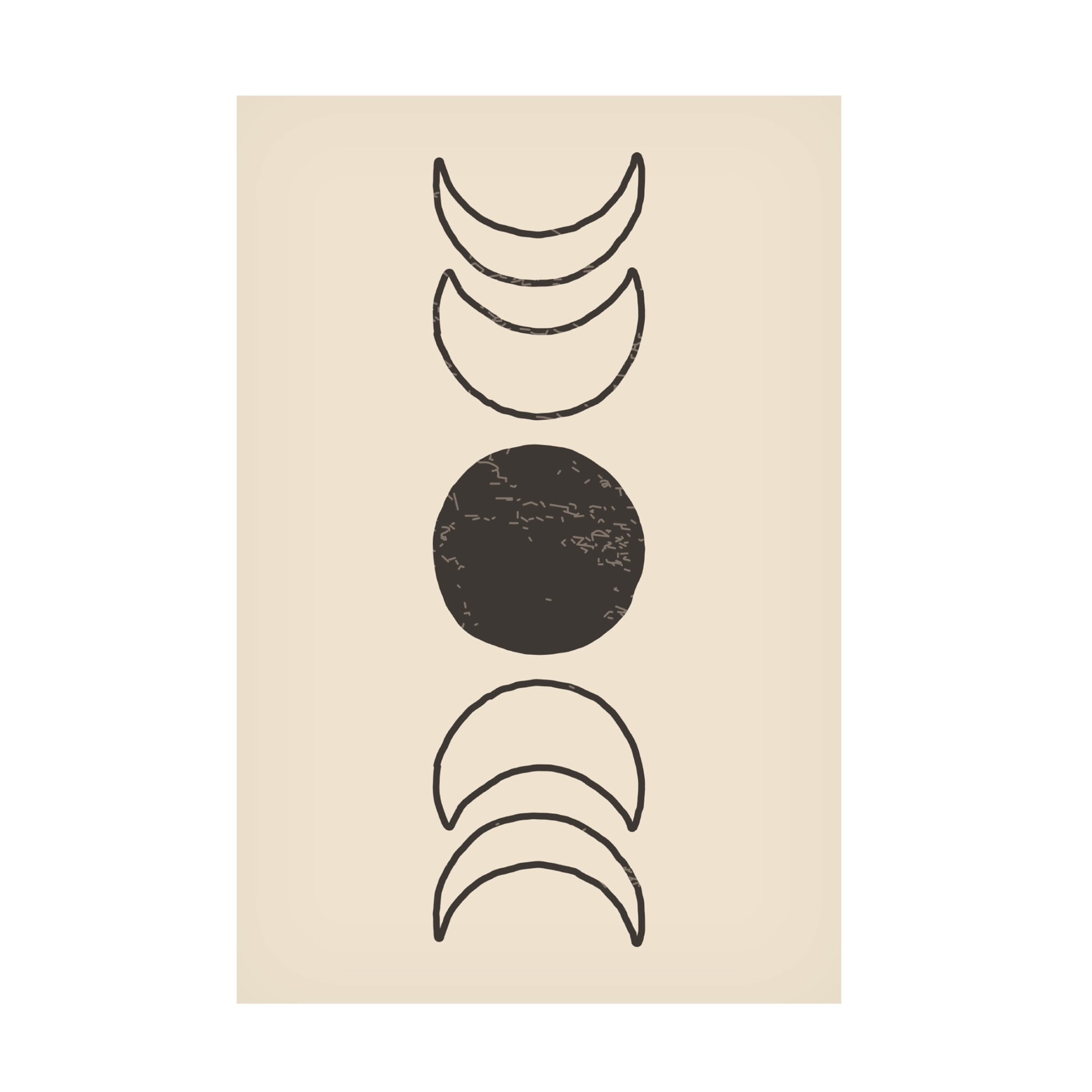 Trademark Fine Art jay stanley Boho Sun and Moon 1 Canvas Wall Art