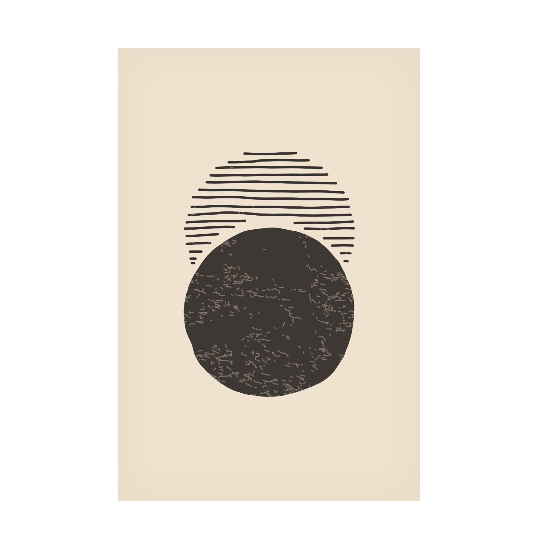 Trademark Fine Art jay stanley Boho Sun and Moon 2 Canvas Wall Art