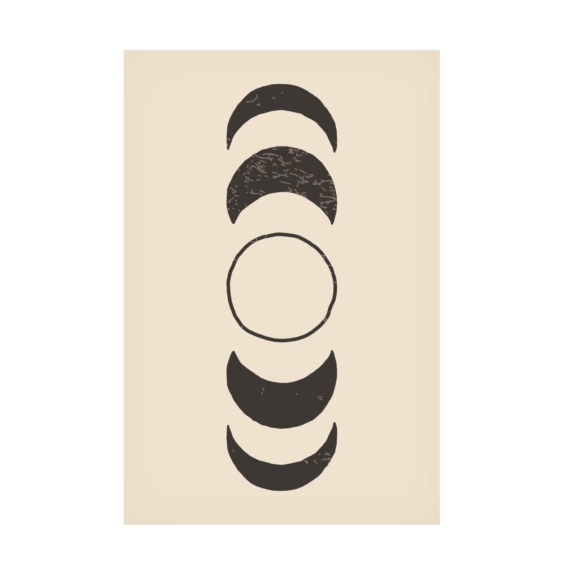 Trademark Fine Art jay stanley Boho Sun and Moon 3 Canvas Wall Art