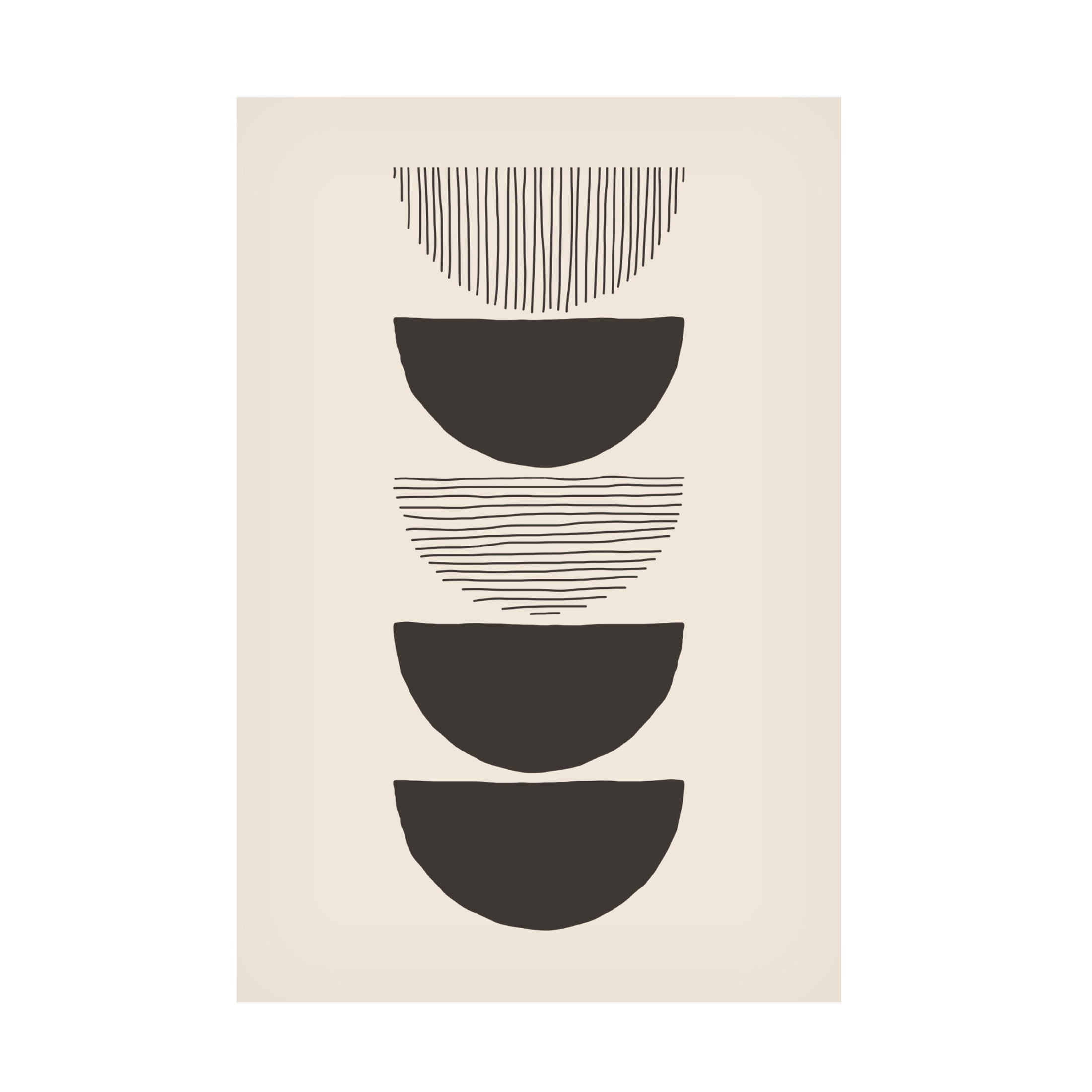 Trademark Fine Art jay stanley  Circles and Lines 1 Canvas Wall Art